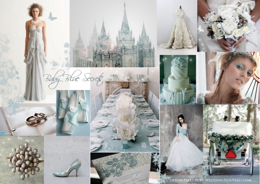 Baby blues and creams an inspirational board by Weddings Nouveau 
